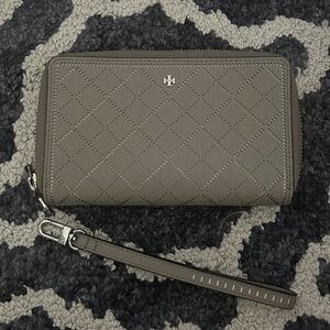 Tory Burch Saffiano Crosshatch Robinson Wallet/Wristlet